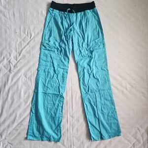 Scrubstar Scrub Bottoms Womens Size XS Blue Drawstring Waist Pockets